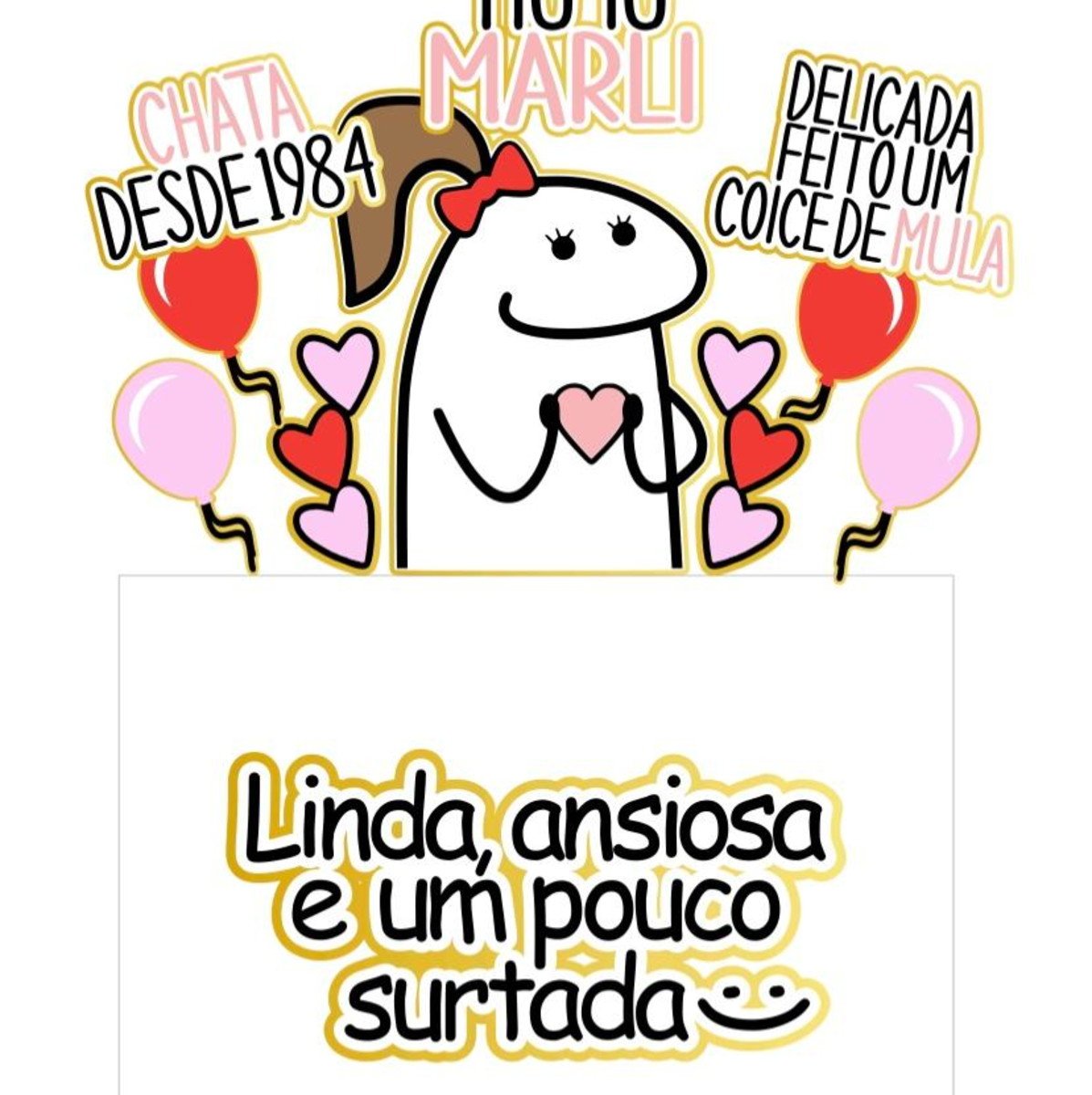 Arquivo de Corte Topo de Bolo Flork Bento Menina
