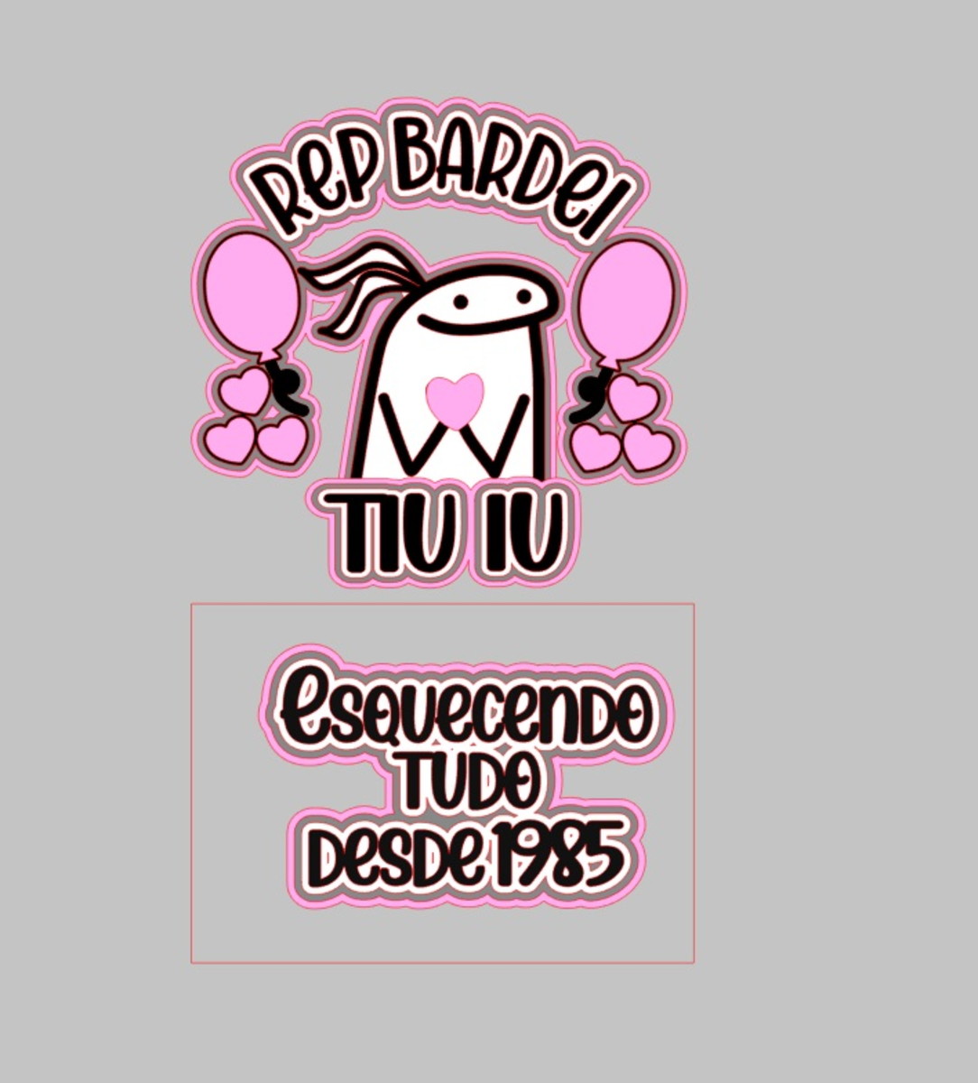 Arquivo de Corte Topo de Bolo Flork Menina