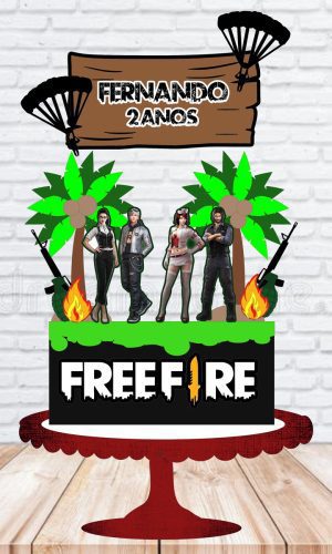 Arquivo de Corte Topo de Bolo Free Fire 376
