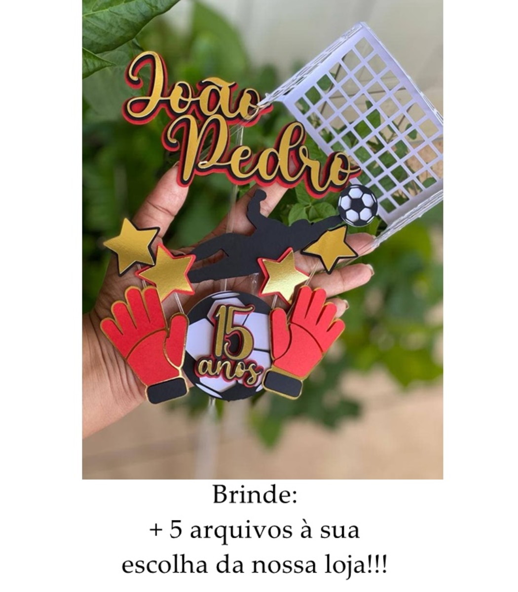 Arquivo de Corte Topo de Bolo Futebol 2