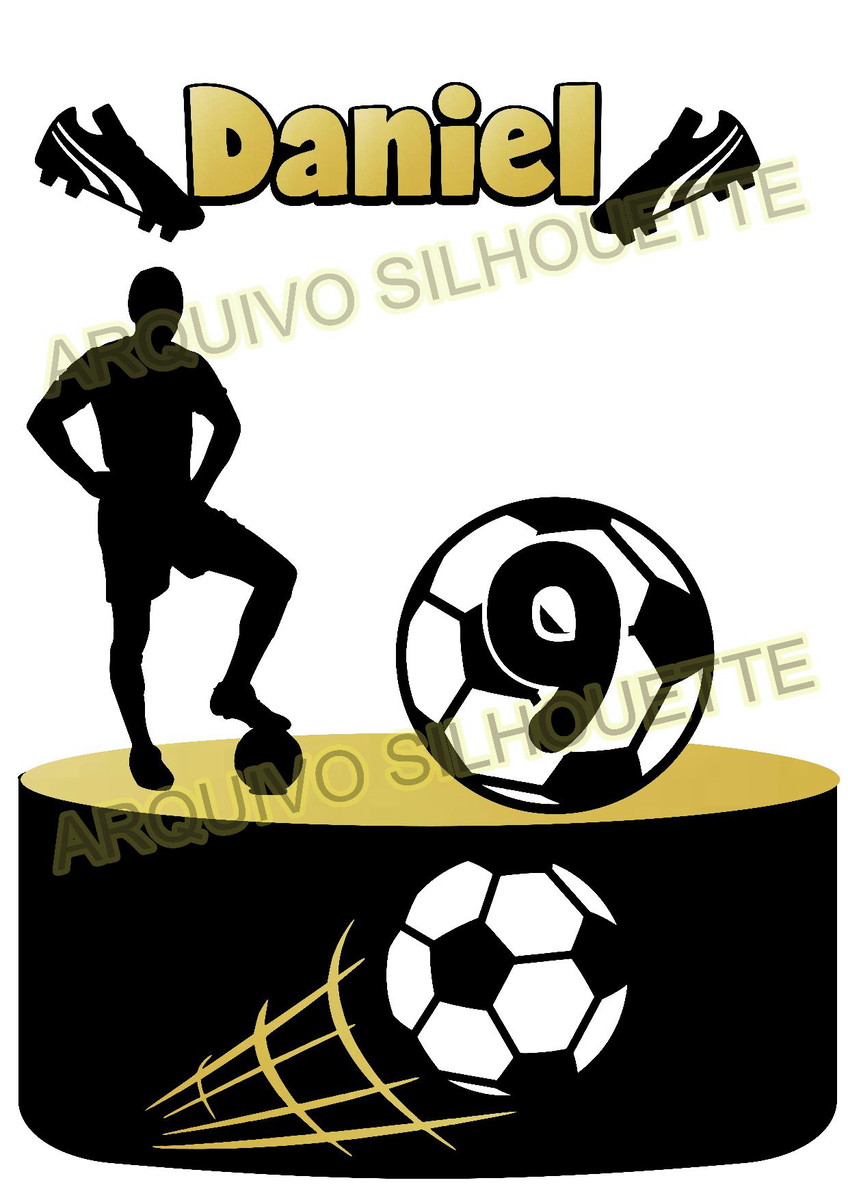 Arquivo de Corte - Topo de Bolo - Futebol