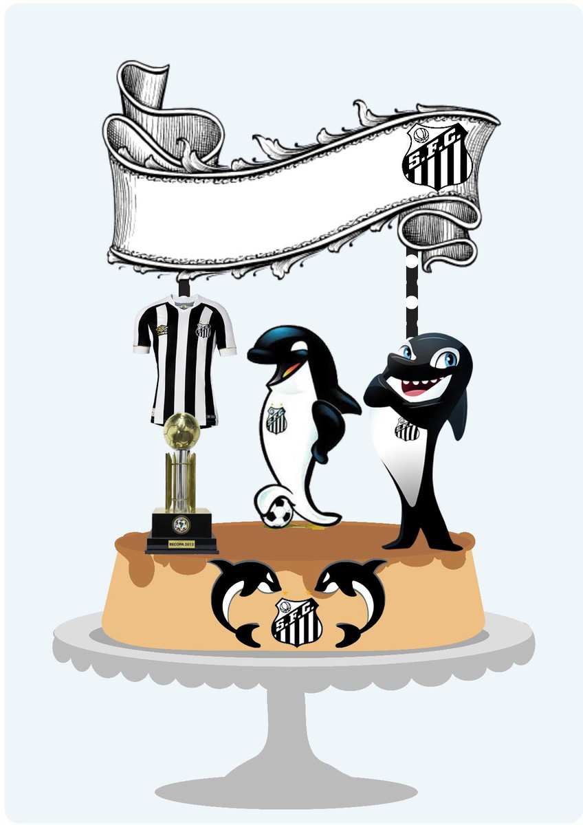 Arquivo de corte topo de bolo futebol