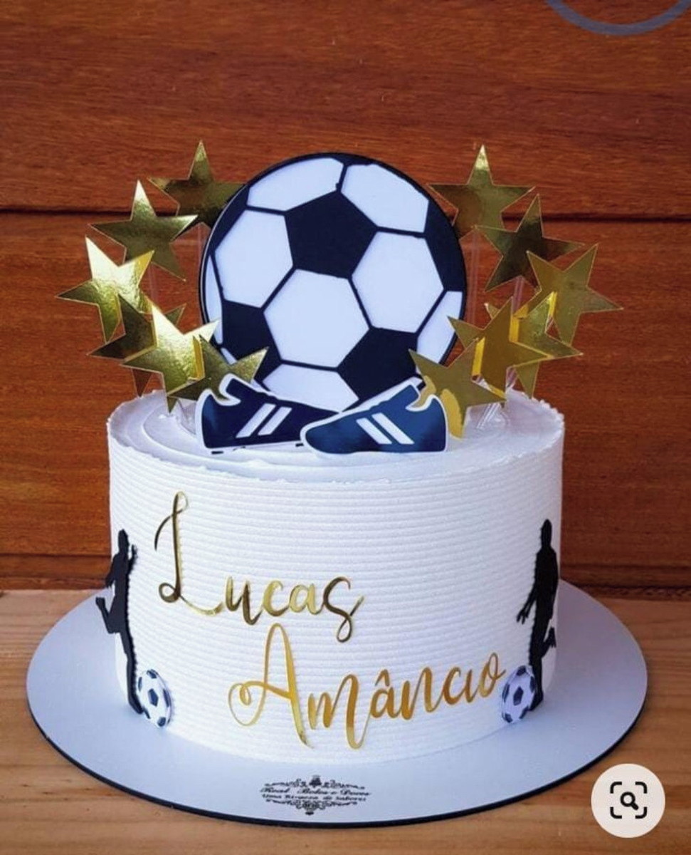 Arquivo de Corte -topo de Bolo Futebol
