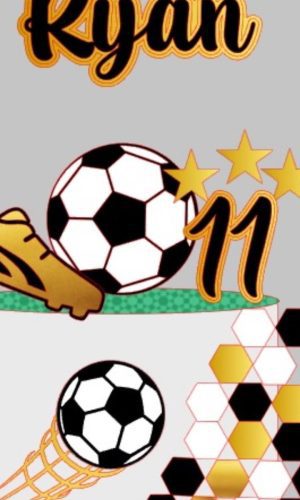 Arquivo de Corte Topo de Bolo Futebol