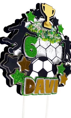 Arquivo de Corte Topo de Bolo Futebol Bola -018