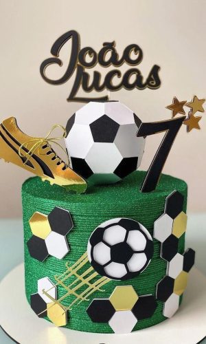 Arquivo de Corte Topo de Bolo Futebol Bola 3d + Brinde