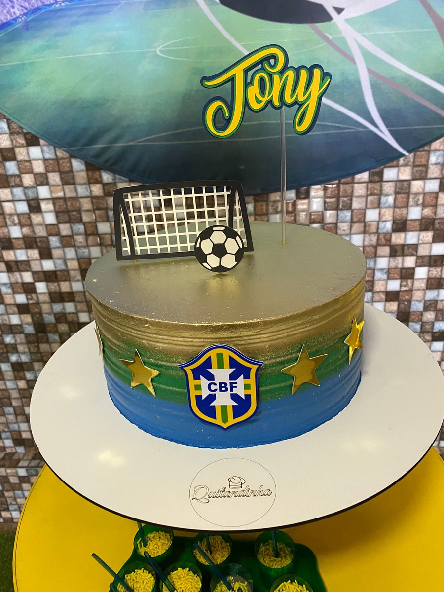 Arquivo de Corte - Topo de Bolo Futebol Brasil - Imagem 2