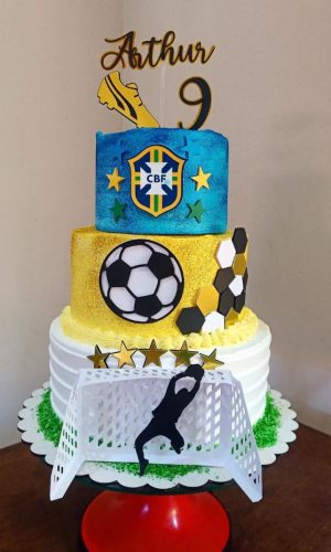 Arquivo de Corte Topo de Bolo Futebol Brasil