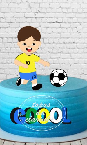Arquivo de Corte Topo de Bolo Futebol Camada