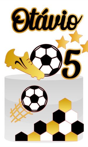 Arquivo de Corte Topo de Bolo Futebol / Chuteira