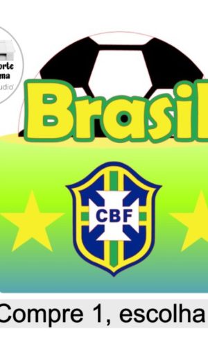 Arquivo de Corte Topo de Bolo Futebol Copa Brasil