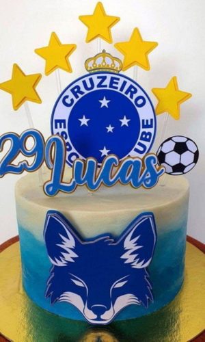Arquivo de Corte Topo de Bolo Futebol Cruzeiro #15250