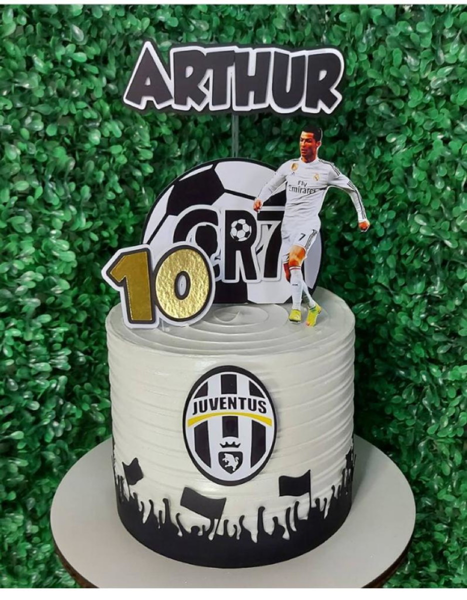 Arquivo de corte topo de bolo futebol Juventus
