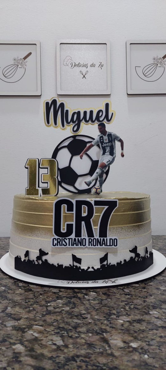 Arquivo de Corte Topo de Bolo Futebol