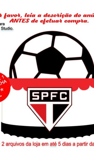 Arquivo de Corte Topo de Bolo Futebol Spfc