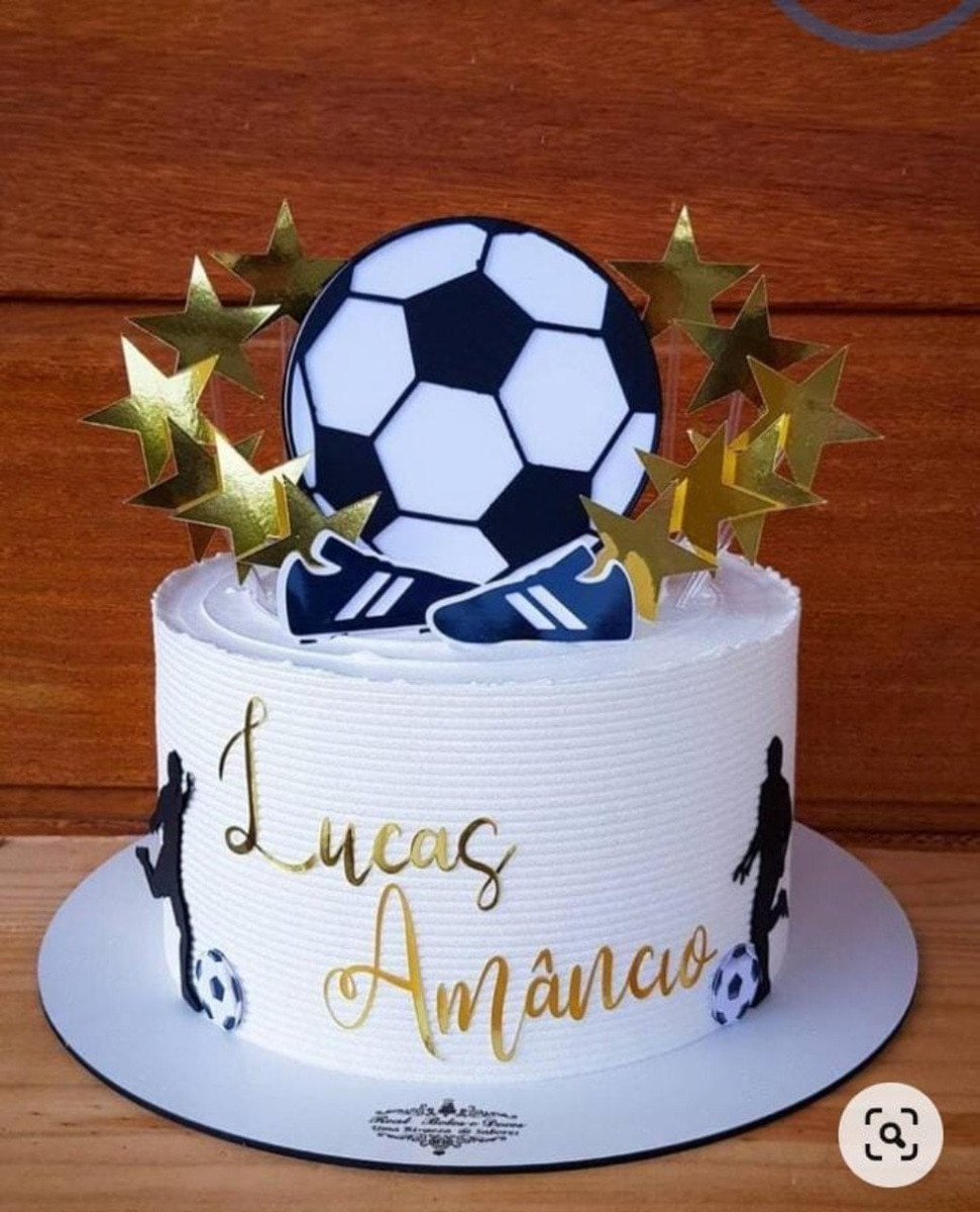 Arquivo de Corte Topo de Bolo Futebol Studio + Brinde
