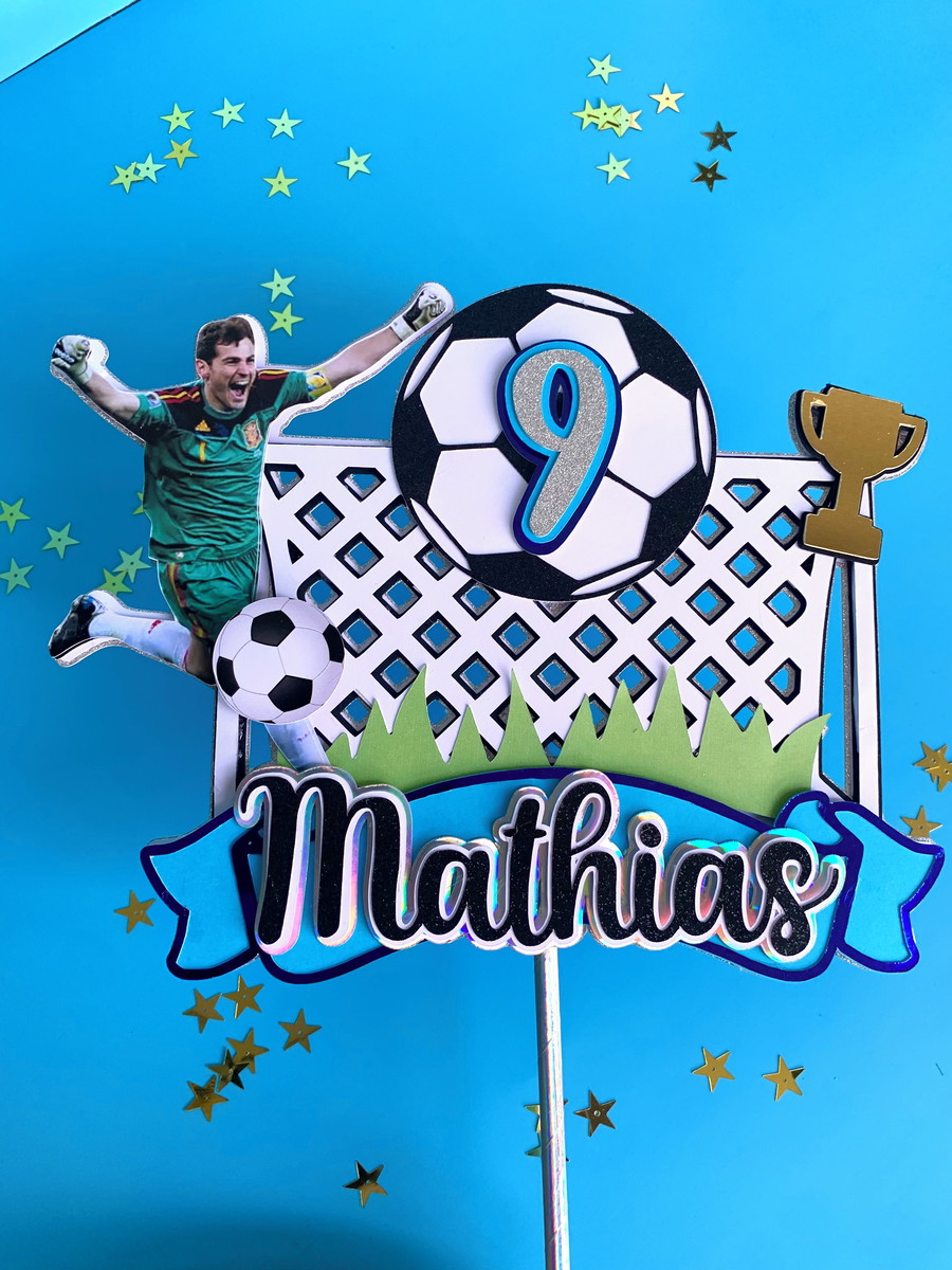 Arquivo de Corte Topo de Bolo Futebol Studio+brinde