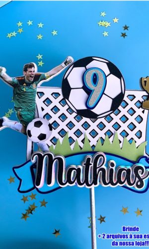 Arquivo de Corte Topo de Bolo Futebol