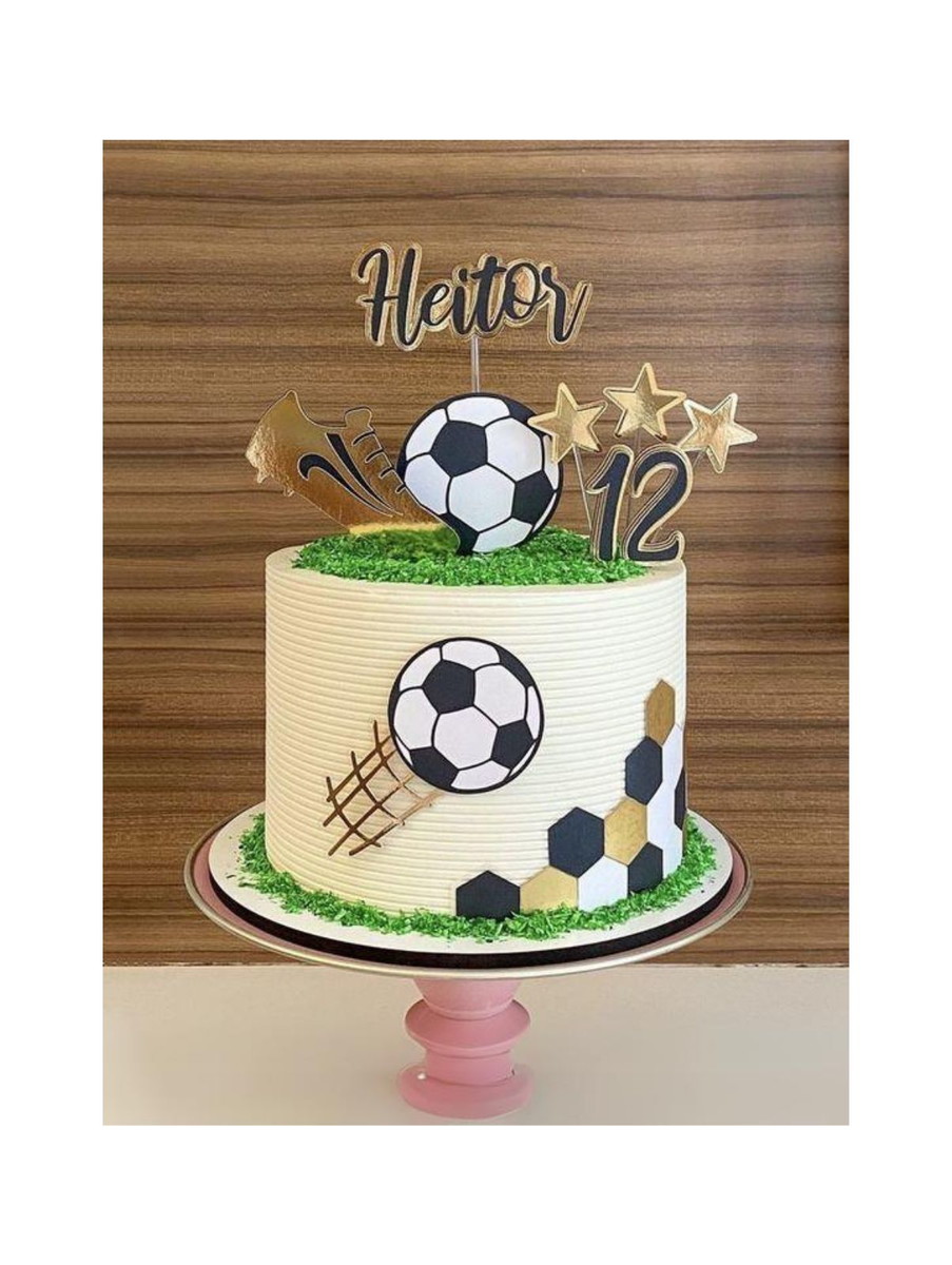 Arquivo de Corte Topo de Bolo Futebol