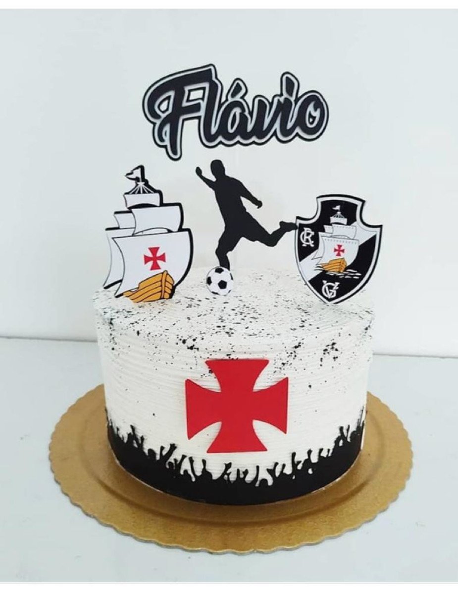 Arquivo de corte topo de bolo futebol Vasco