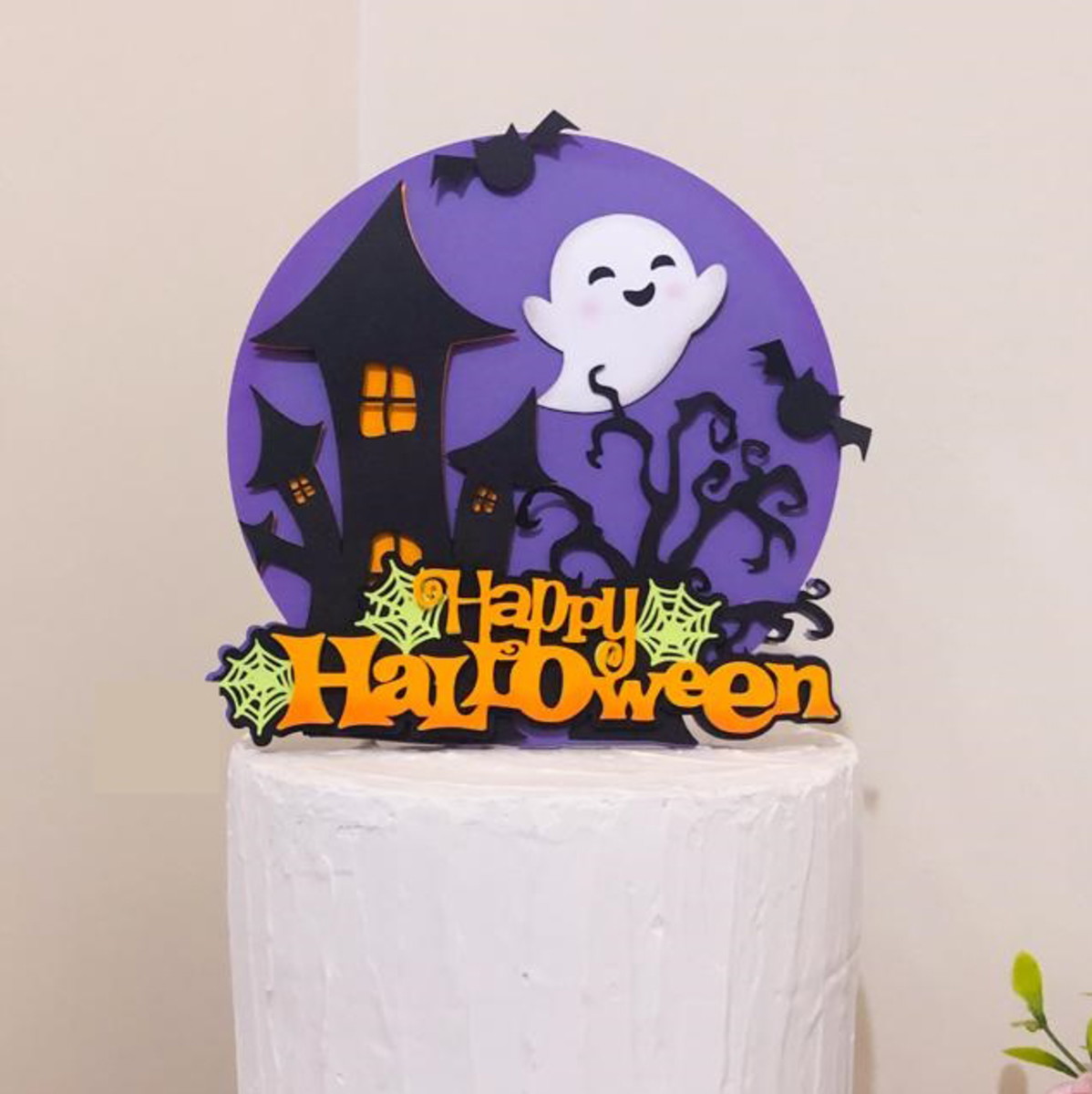 Arquivo de Corte: Topo de Bolo Halloween Cute 038