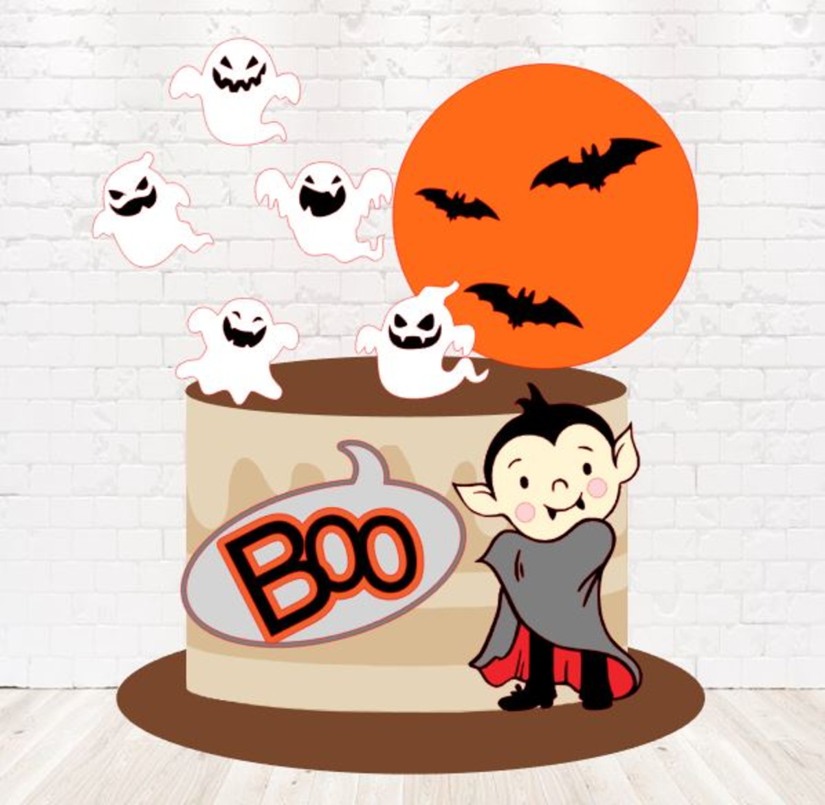 Arquivo de Corte Topo de Bolo Halloween em Camadas 1446