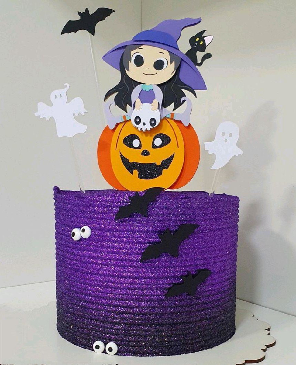 Arquivo De Corte Topo De Bolo Halloween Em Camadas 807