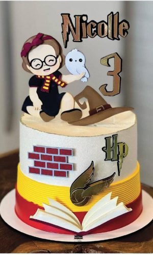 Arquivo de Corte Topo de Bolo Hermione Harry Potter