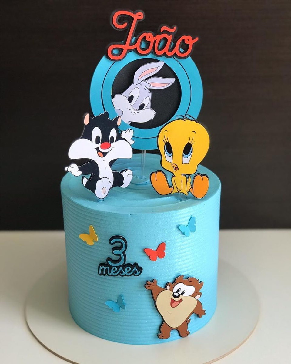 Arquivo de Corte Topo de Bolo Looney Tunes em Camadas #133#