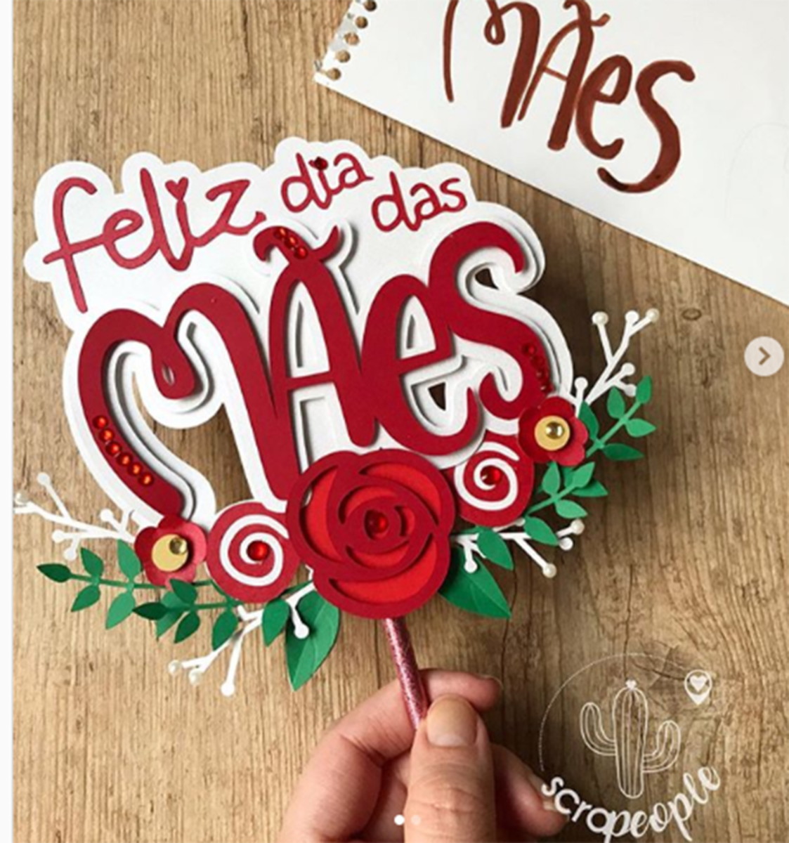 Arquivo de Corte Topo de Bolo Mãe #2