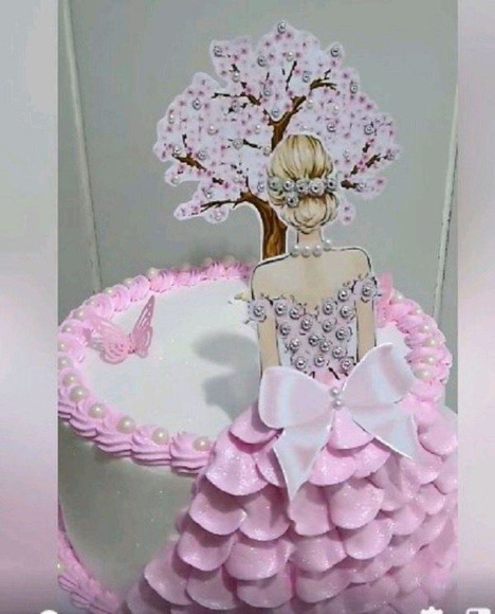 Arquivo de corte Topo de Bolo Menina adolescente STUDIO