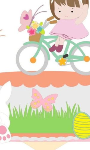 Arquivo de corte Topo de Bolo Menina Bicicleta STUDIO