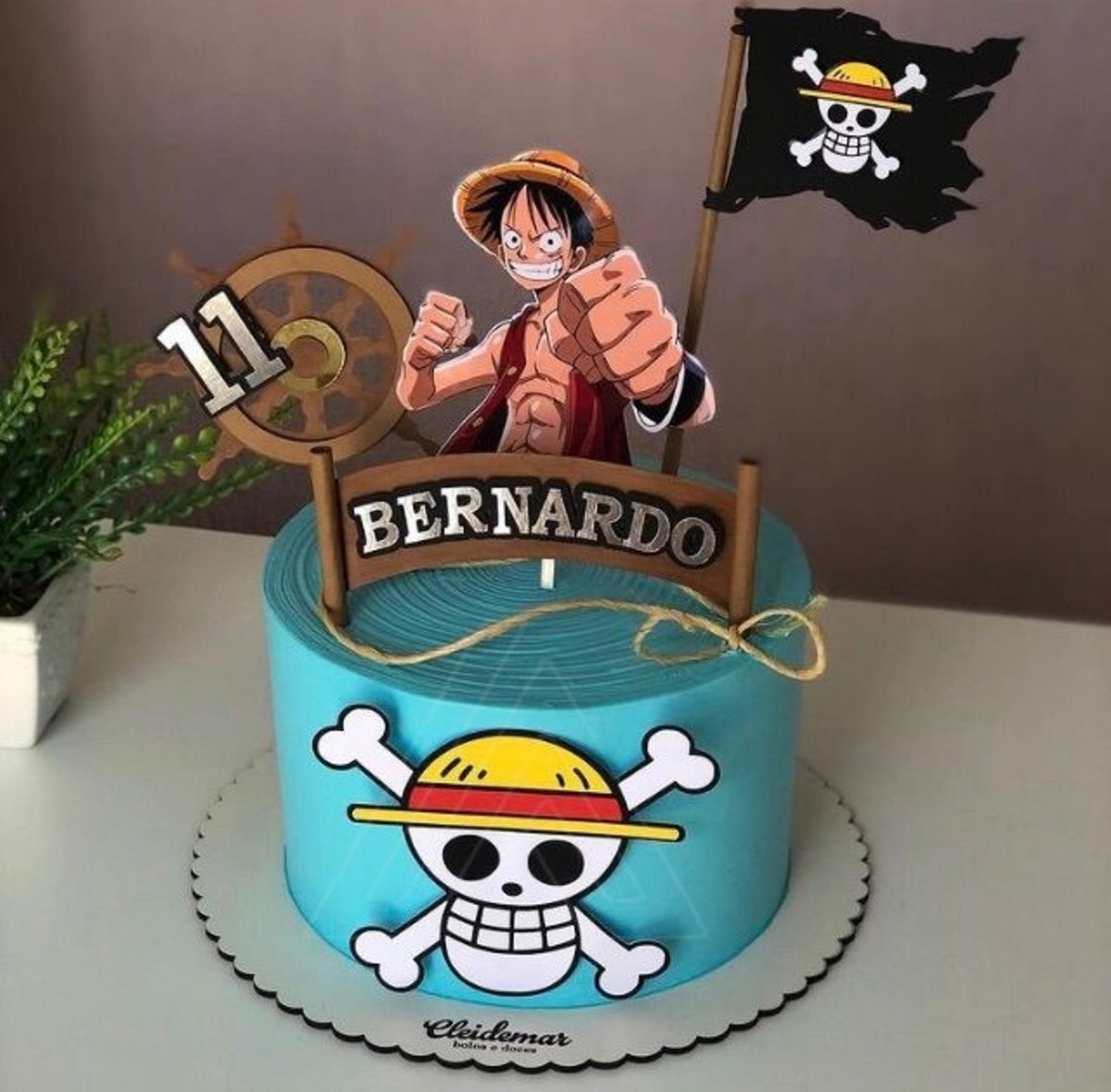 Arquivo de Corte Topo de Bolo Menino One Piece Studio