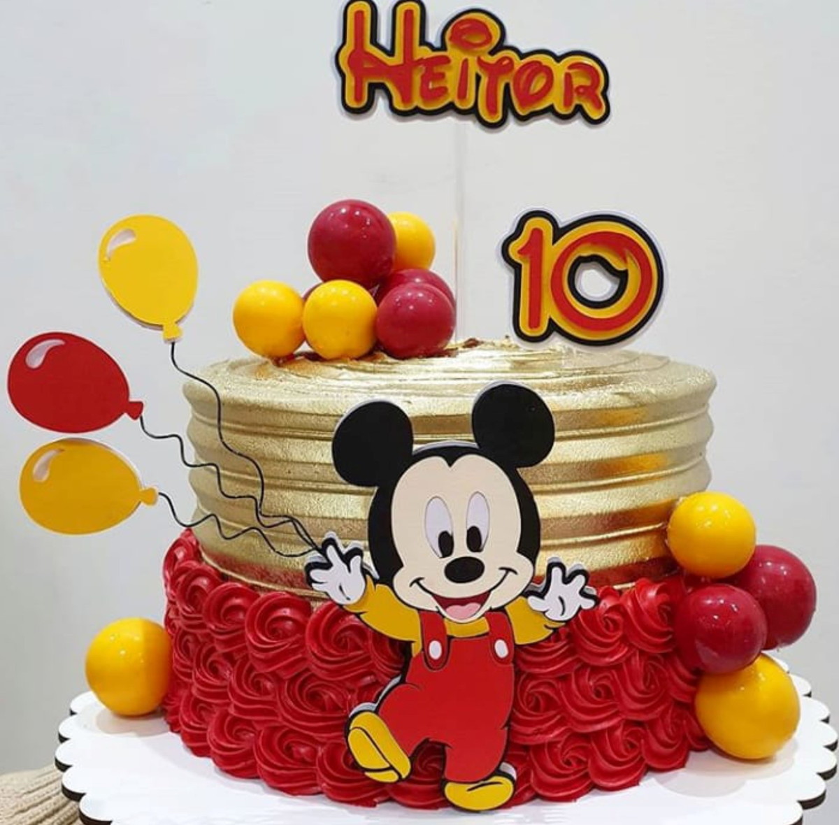 Arquivo de Corte Topo de Bolo Mickey em Camadas 303