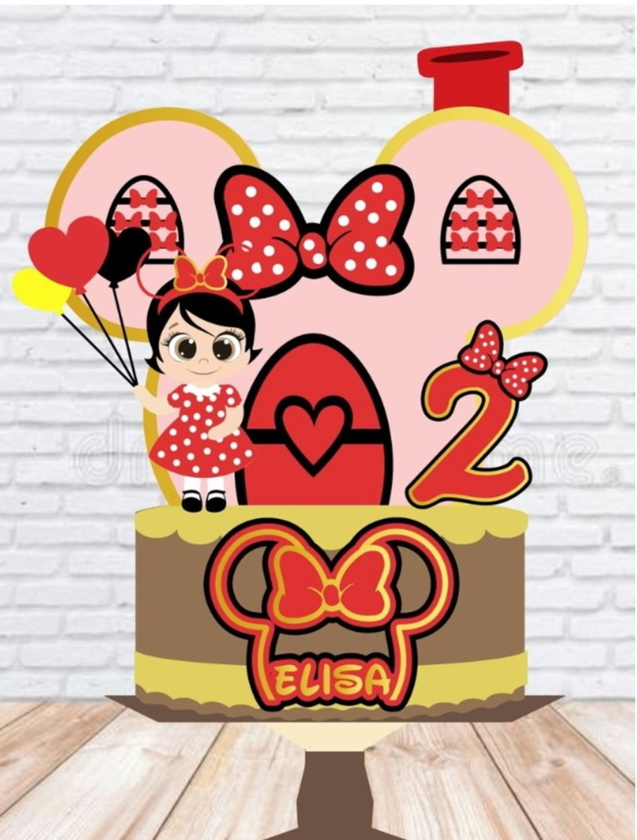 Arquivo de Corte Topo de Bolo Minnie Cute #215#