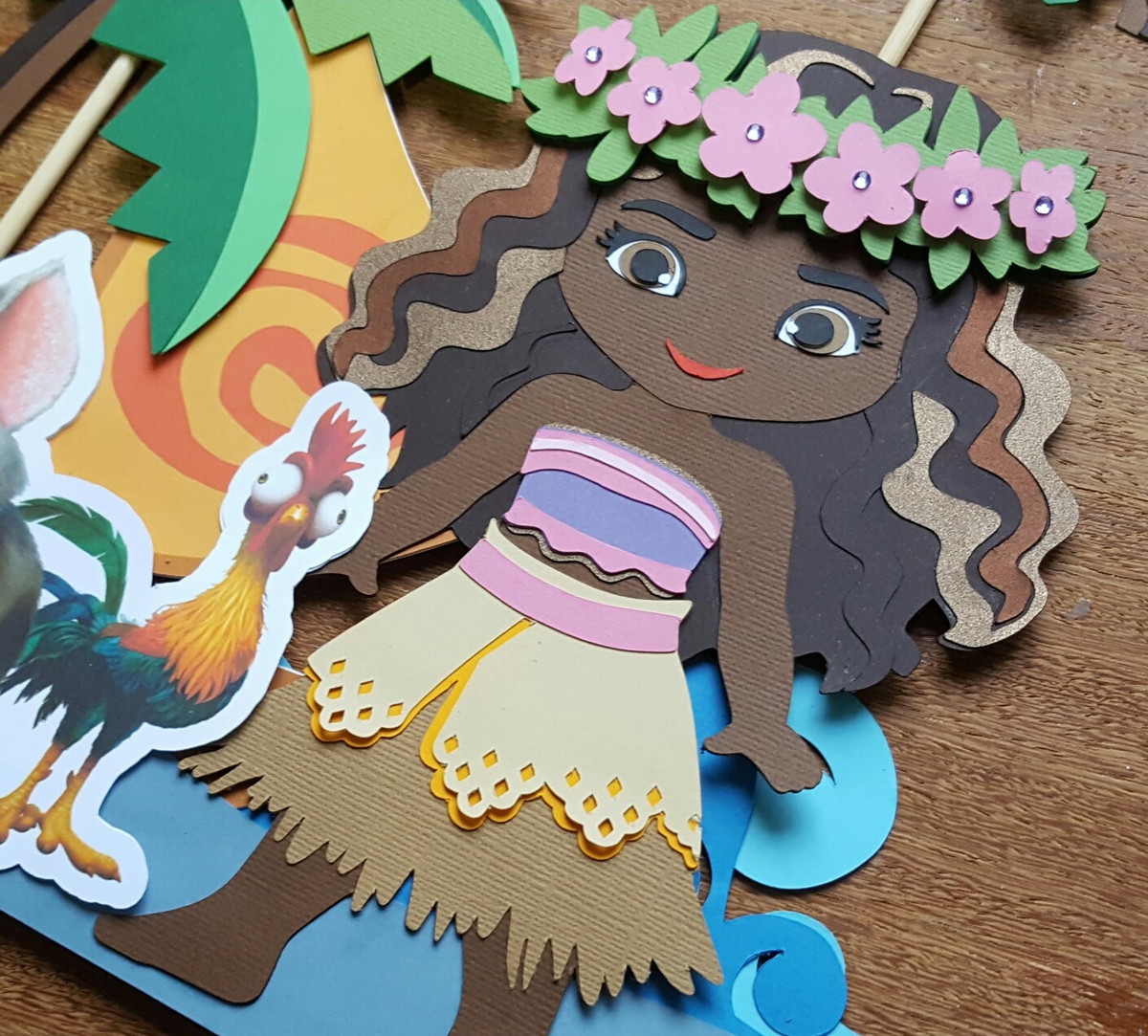 Arquivos de Corte Topos de Bolo Moana - Imagem 2