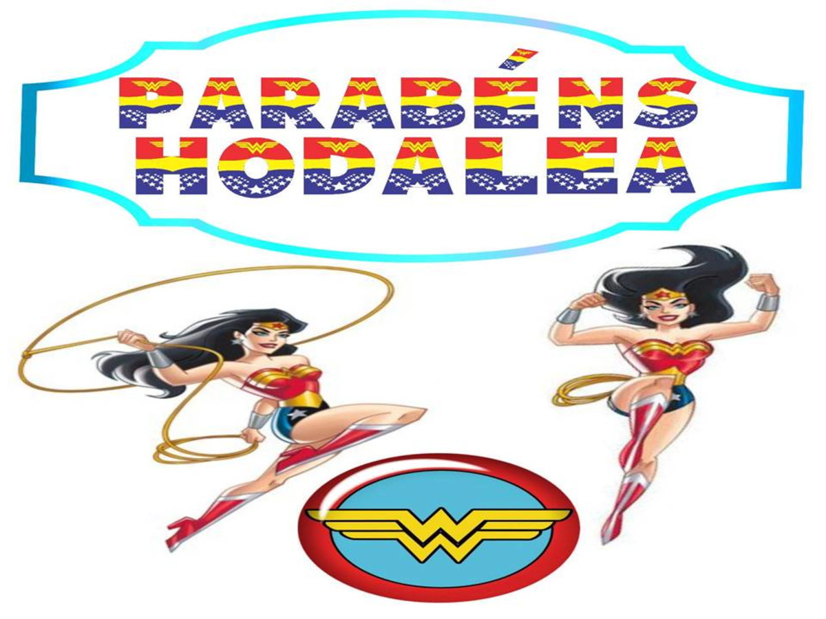 Arquivo de Corte : Topo de Bolo Mulher Maravilha - Studio.
