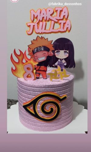 Arquivo De Corte Topo De Bolo Naruto Menina