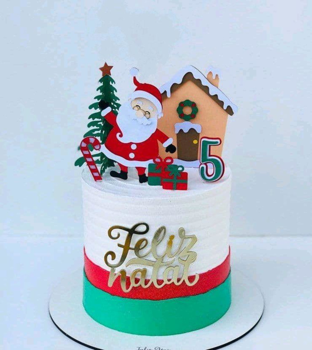Arquivo de Corte Topo de Bolo Natal em Camadas 925