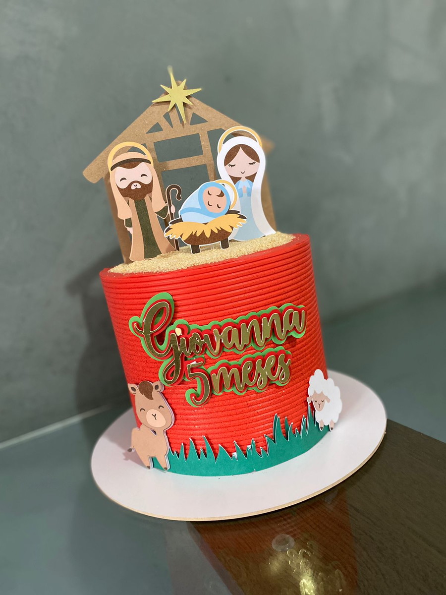 Arquivo de Corte Topo de Bolo Natal - Menino Jesus