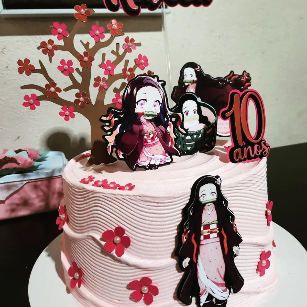 Arquivo de Corte Topo de Bolo Nezuko Anime Kamado