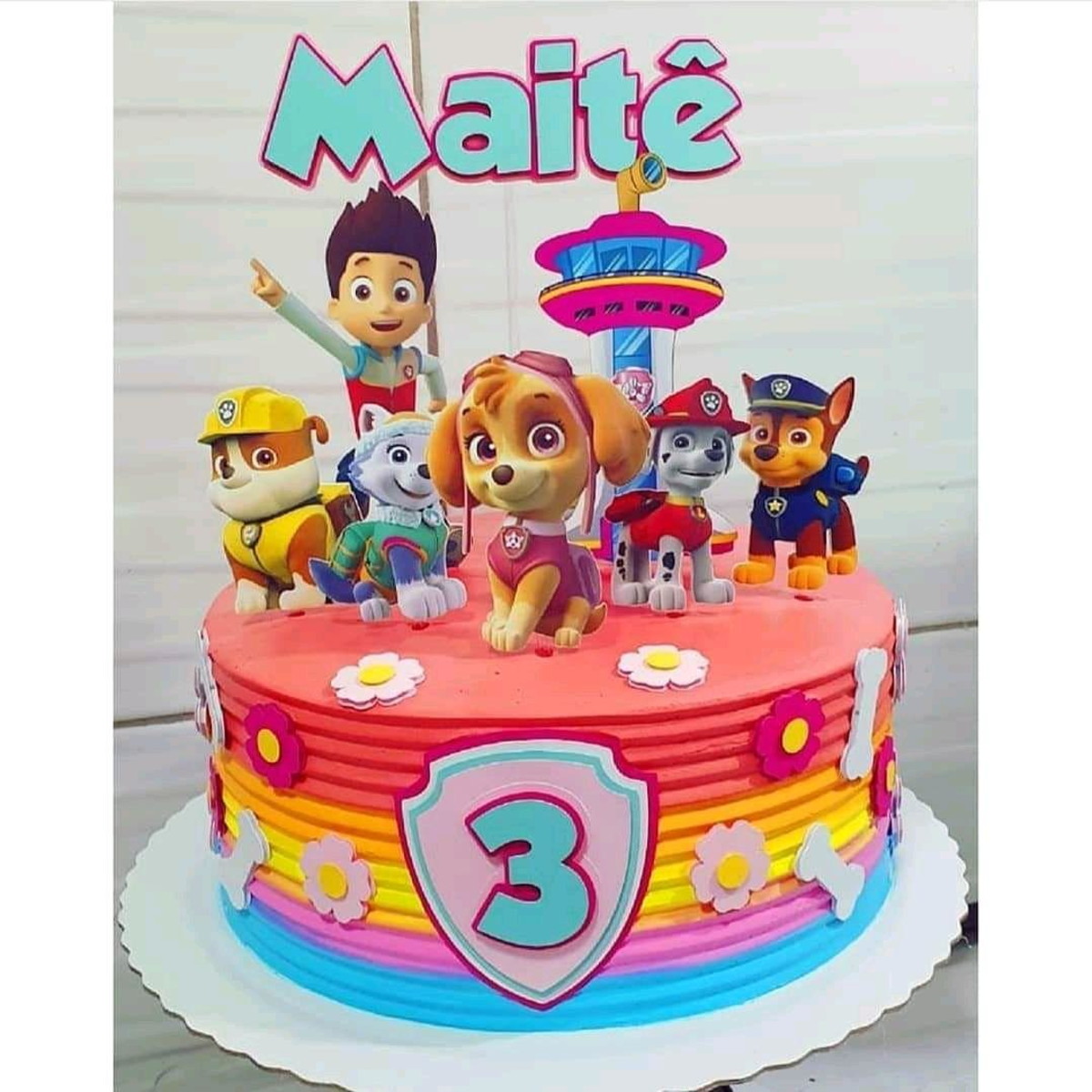 Arquivo De Corte Topo De Bolo Patrulha Canina Menina - Imagem 2
