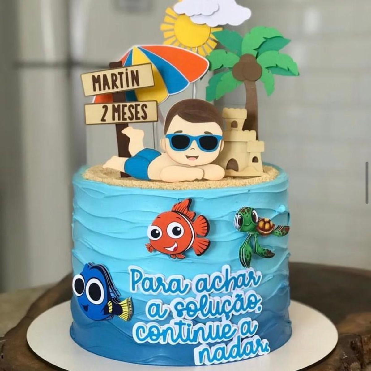 Arquivo de Corte Topo de Bolo Pool Party Menino Studio