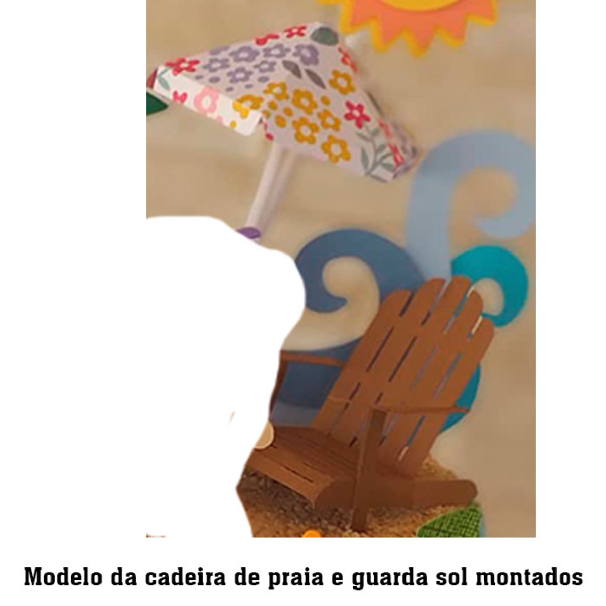 Arquivo de Corte Topo de Bolo Praia Menina 1 + BRINDE - Imagem 3