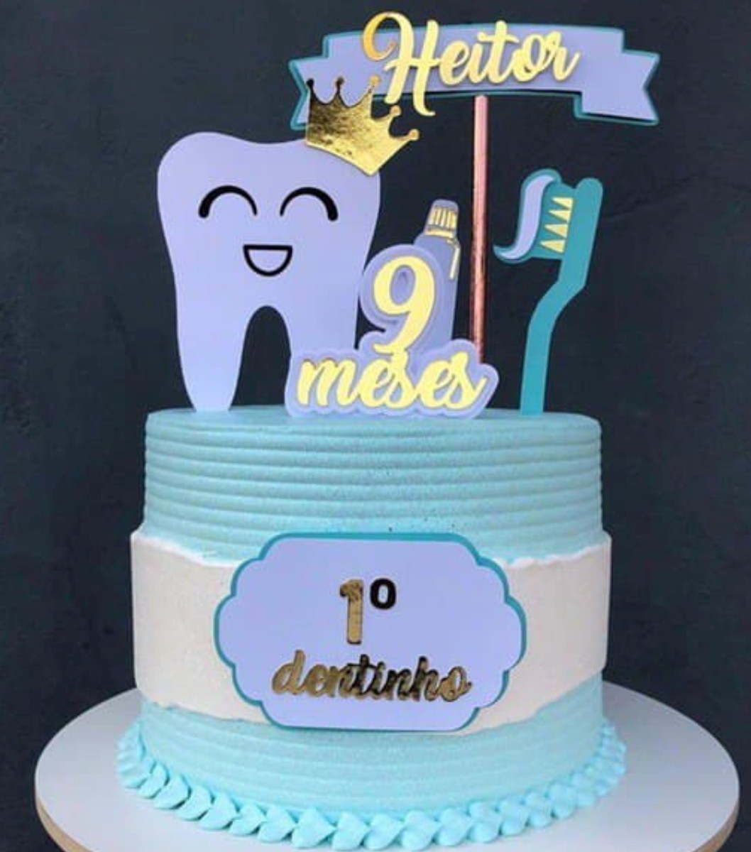 Arquivo de Corte Topo de Bolo Primeiro Dentinho Camadas 888