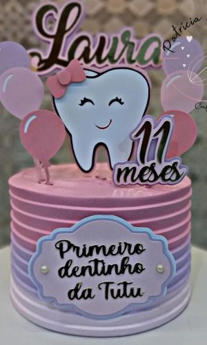 Arquivo De Corte Topo De Bolo Primeiro Dentinho