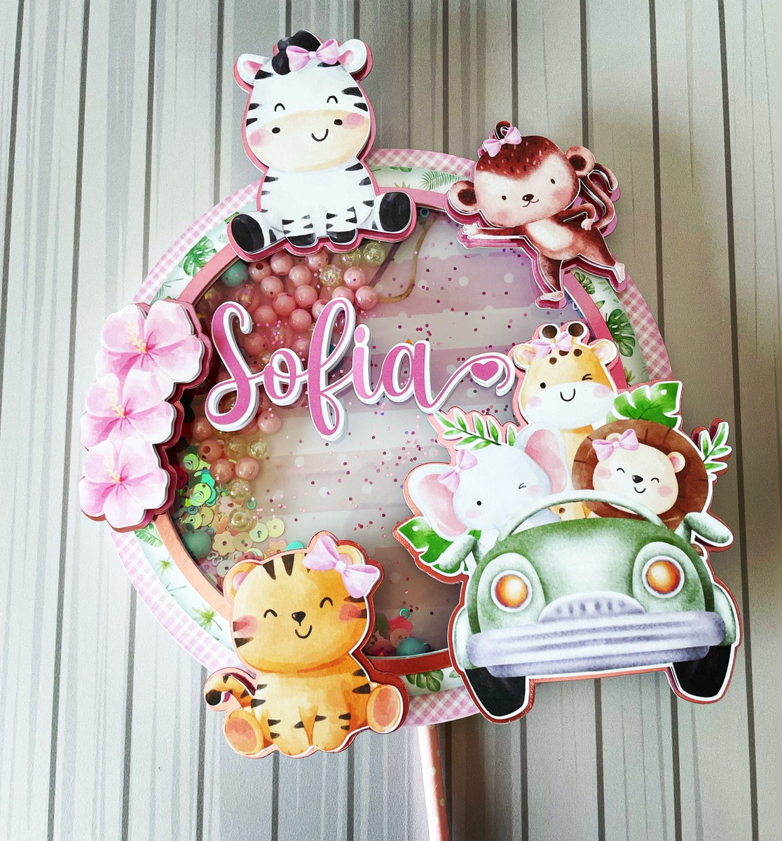 Arquivo de Corte Topo de Bolo Safari Cute
