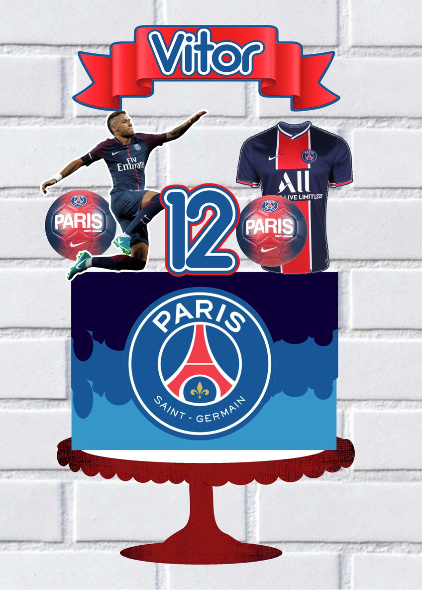 Arquivo de Corte Topo de Bolo Time Psg Studio