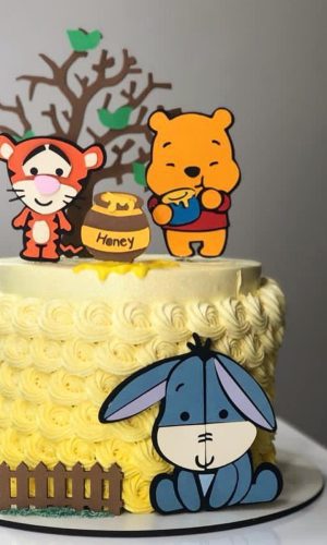 Arquivo de Corte Topo de Bolo Ursinho Pooh Cute