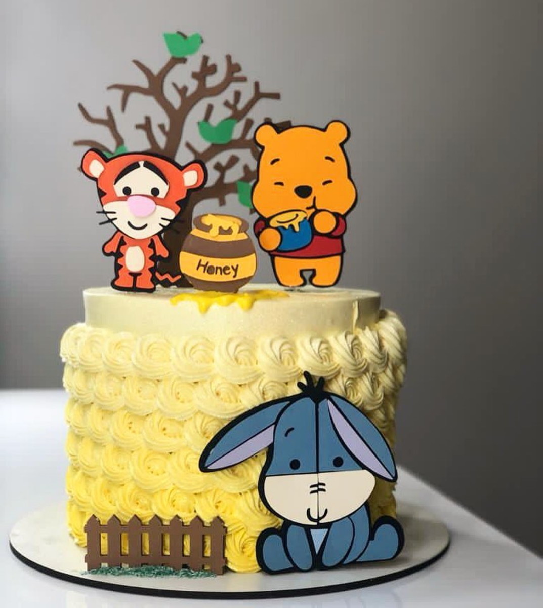 Arquivo de Corte Topo de Bolo Ursinho Pooh Cute